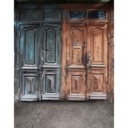 Vintage Old Doors Photography Backdrop Vinyl Kids Children Backgrounds for Photo Studio Newborn Baby Booth Props