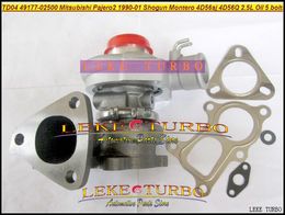 TD04 49177-02500 Oil Cooled outlet 5 holes Turbo Turbocharger For Mitsubishi Pajero II 1990-01 SHOGUN MONTERO 4D56SJ 4D56Q 2.5L