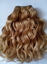-Brasiliano umano Virgin Remy Natural Wave Product Dark Blonde Hair Weaves Beaty Extensions 100 g un lotto