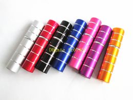 100pcs/lot Fast shipping 5ml aluminum perfume bottle,line perfume atomizer, travel perfume bottle, refillable spray bottle