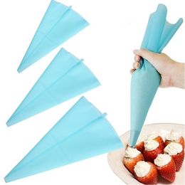 12'', 13'', 15'' 3 Size Silicone Reusable Icing Piping Cream Writing Pen Pastry Bag Cake Decorating Home Bakery DIY Tool