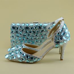 turquoise shoes and bag