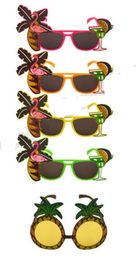 Hawaiian Glasses Tropical COCKTAIL Hula Beach beer Party Sunglasses Pineapple Flamingo Goggles Hen Night Stage Fancy Dress eyewear favors