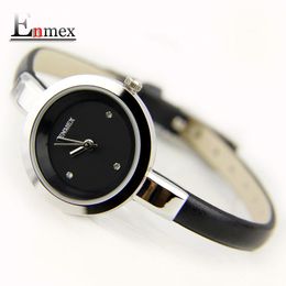 2017 festival Memorial Day gift Enmex women creative slim strap wristwatch brief design elegance fashion quartz lady watches