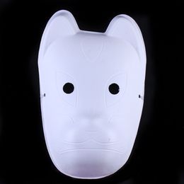 Full Face Cat Blank Masquerade Mask Plain White Paper Pulp Adult Women DIY Fine Art Painting Party Masks 10pcs/lot