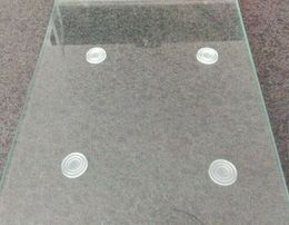 Household glass tea table mat 23 mm diameter anti-collision colloidal particles suction pad glass sucker washers soft rubber pad 191s