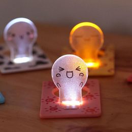 Amazing Novelty Lighting Night Light Cartoon Portable Pocket LED Card Light Lamp in Purse Wallet HOT Selling For Outdoor F20171623