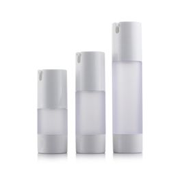 10pcs/LOT 30ml 50ml 15ml Airless Pump Bottle Empty Plastic PET Matte Bottles For Toner Lotion Cosmetic Container Travel Setting