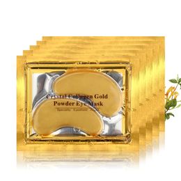 10000pcs/lot Golden Eye Mask Women Eyelid Patch / Crystal Collagen Gold Dark Circle Anti-Aging