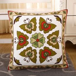 BZ131 Luxury Cushion Cover Pillow Case Home Textiles supplies Lumbar Pillow Peacock butterfly embroidery pillows chair seat