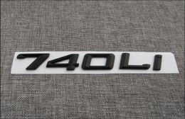 Black " 740Li " Number Trunk Letters Badge Emblem Sticker for BMW 7 Series 740Li
