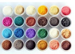 Free Shipping NEW 7.5g Pigment Eyeshadow/ Mineralize Eye Shadow with English Colours Name 24 Colours (10pcs/lot) Colour Random Mixed