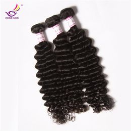 2017 new arrival hot selling wholesale price Brazilian Peruvian Deep Curly hair weft 5 Bundles/ lot Virgin Remy hair extension