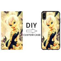 100pcs Custom Case Any Picture Printed Soft Black TPU Case for iPhone 7 7 Plus Personalized 2D Printting Cover for iPhone X