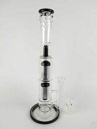 H:15" The tree top garden filter glass bong , glass pipes,18mm joint size black