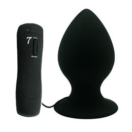 APHRODISIA 5/6/7 cm 7 Mode Suction Cup Silicone Vibrator Sex Toys for Woman Big Anal Vibrator Stimulator Butt Plug Sex Products 17901