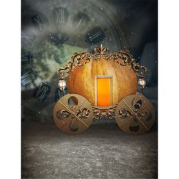 Pumpkin Carriage Fairy Tale Backdrops for Cosplay Stage Photography Wallpaper Props Children Kids photographic Studio backgrounds