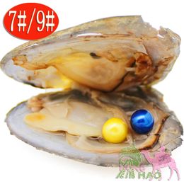 Love pearl party amazing gift vacuum packaging round 6-7 mm round twins pearl freshwater cultured Akoya oyster shell