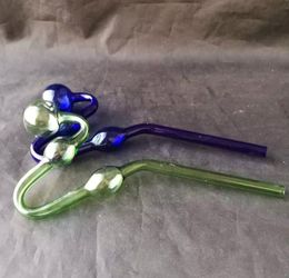 IN STOCK Coloured glass Burner glass pipe ART Smoking Tube water pipe oil burner bent hand pipes