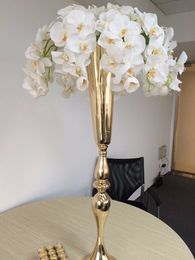 wholesale silver metal Candelabra wedding table Centrepieces with flower bowl