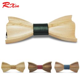 3D Wood Bowtie 20 styles Handmade Vintage Traditional Bowknot For Gentleman Wedding finished product DIY Wooden Bow tie 12*6cm For adults