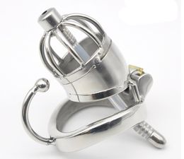 Chastity Devices Stainless Steel Male Small Cage with Base Arc Ring Device Cocks Lock