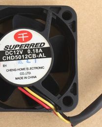 SUPERRED CHD5012CB-AL 12V 0.18A 5CM 5020 3wire Cooling Fan