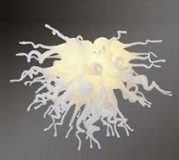 Lamps White Chandeliers for Wedding Decorations High Qality Design Style Modern Hand Blown Glass Chandelier Light