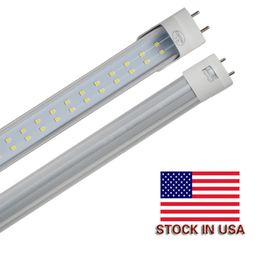 G13 T8 4ft SMD2835 144Leds Led Tube Double pins 28W 3000lumens Warm Cold White Led Fluorescent TubeS Light Clear/Frosted Cover