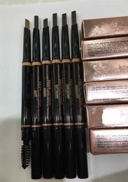 NEW Hot Makeup Eyebrow Enhancers Makeup Skinny Brow Pencil gold Double ended with eyebrow brush 0.2g 4 Colors DHL Shipping+gift