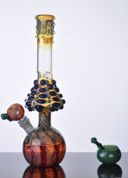 unique design round base mushroom downstem bong Coloured big bongs tall water pipes glass water bongs free