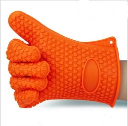 silicone kitchen washing cooking gloves microwave oven nonslip mitt heat resistant silicone home glove cooking baking bbq gloves holder