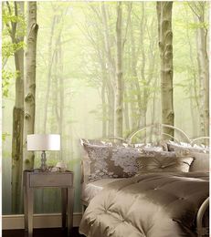 European Style Top Quality Home Decor Living Room Natural Art forest beauty painting background