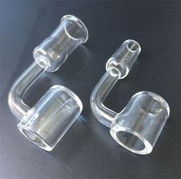 3mm Thick Flat Top Quartz Banger Nail 20mm OD Domeless Quartz Nail 10mm 14mm 18mm Male Female for Oil Rig Glass Water Pipes