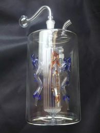 Four dragon glass hookah , Unique Oil Burner Glass Pipes Water Pipes Glass Pipe Oil Rigs Smoking with Dropper