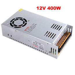 switching mode led power supply 12v 400w transformador 12v power,dc12v Aluminium AC 110V 220v to 12v lighting transformer for led strip light