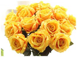 13 Colours Vintage Artificial Flowers Rose 51 CM/20 Inch Rose Bouquets for Home Bridal Wedding Bouquet Decoration