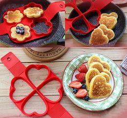 Non Stick Flippin' Fantastic Nonstick Pancake Maker Egg Ring Maker Kitchen Perfect Pancakes Easy Flip Breakfast Omelette Tools G703