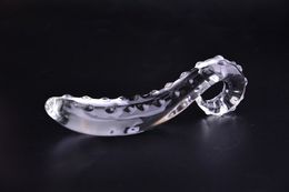 Pyrex Glass Dildo Fake Penis Crystal Anal Beads Butt Plug Prostate Massager G-spot Female Masturbation Sex Toys