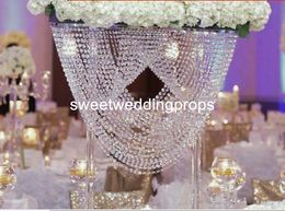 new style luxury Artificial flower arrangement stand wedding table centerpieces,event planters for flower arrangement