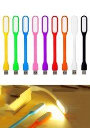 Portable USB LED Lamp Light Flexible Bendable Mini USB Light for Notebook Laptop Tablet Power Bank USB Gadets with or witout package 1200pc