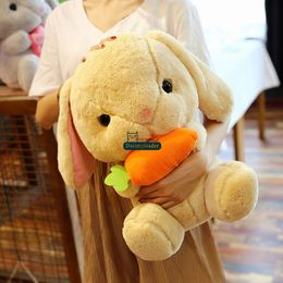 Dorimytrader New Lovely Pop Giant 50cm Soft Cartoon Bunny Plush Toy 20'' Big Stuffed Animal Rabbit Doll Anime Pillow Baby Gift DY60139