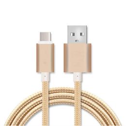 type c cable Type-C USB Data Cable Aluminium Nylon Braided Transmitting Data Sync Charging Line For Samsung s20 s10 Ultra 1.5M/5FT