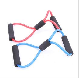 Yoga exercise Resistance Training Bands Tube Workout Exercise for Yoga 8 Type latex circle loops Body Building Fitness Equipment