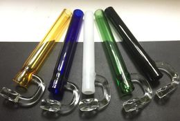 Glass Hand Water Pipe Oil Burner Pipes CONCENTRATE TASTER Wax Smoking Dabber Tube for Dab Rigs Bongs