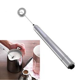 Handheld Stainless.steel Electric Milk Frother Coffee Cappuccino Foam Whip Maker