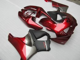 Free Customise fairing kit for Honda CBR919RR 98 99 wine red black fairings set CBR 900RR 1998 1999 OT12