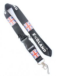 The union flag Lanyard Keychain Key Chain ID Badge cell phone holder Neck Strap.