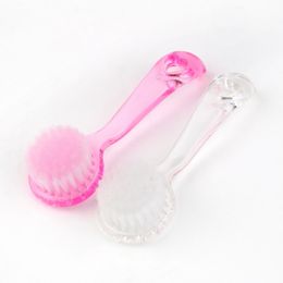 Wholesale 20pcs/lot Soft Bristle Brush Scrub Exfoliating Facial Brush Face Care Cleansing Wash Cap Cleaning Brush