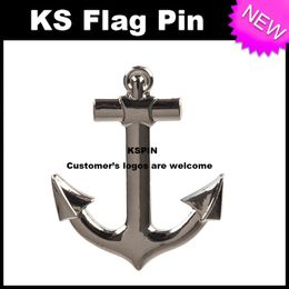 Anchor Metal Badge Pin 10pcs a lot Free shipping XY0097